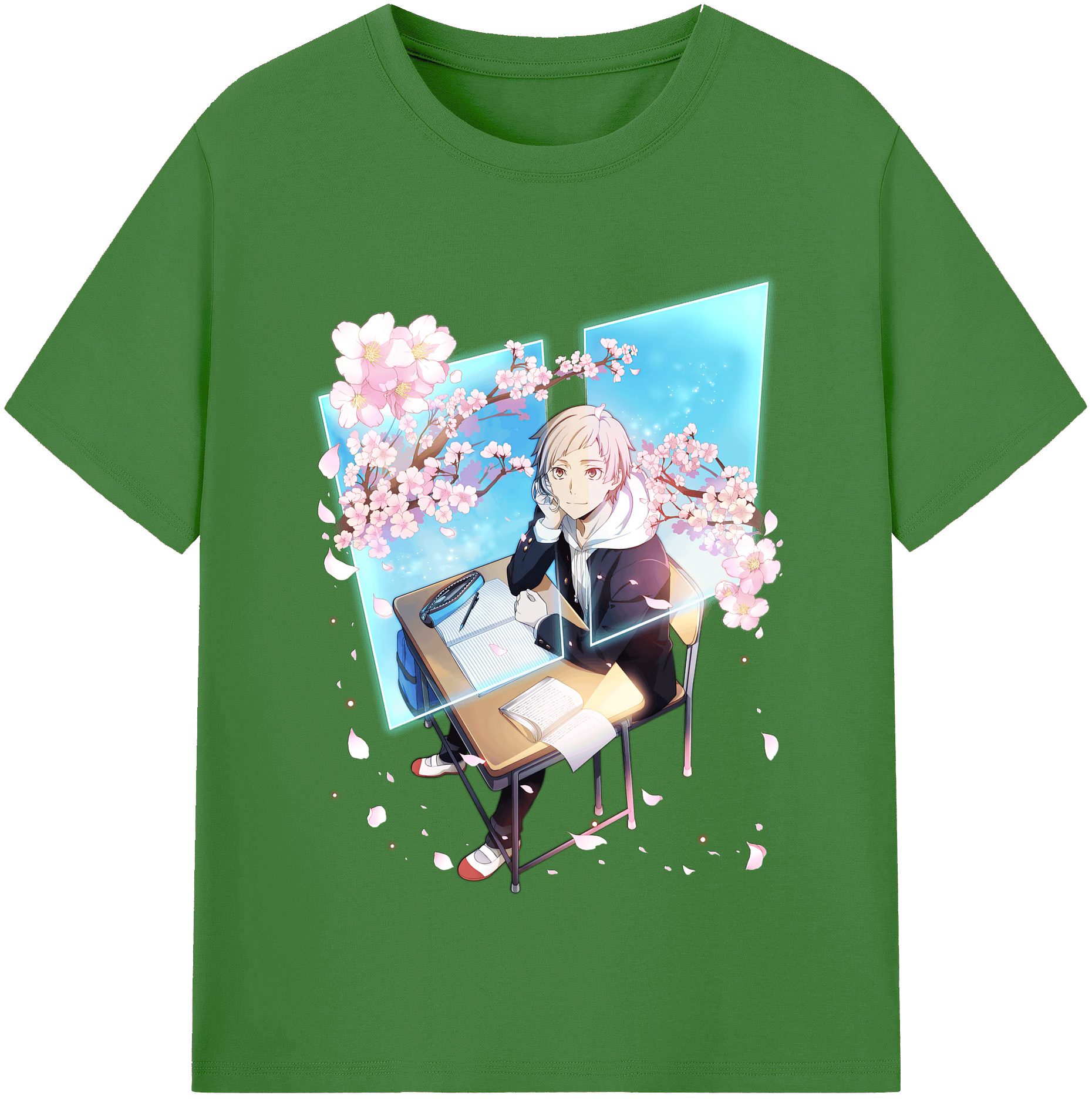 （画像用） 文豪ストレイドッグス Bungo Stray Dogs レディースカジュアルプリントTシャツ（綿100％）